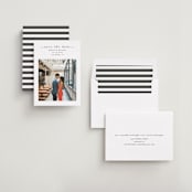 "Simple Elegant" - Save the Dates in Charcoal by Chasity Smith - Assembled