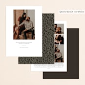 "Until Death" - Save the Dates in Golden by Katie Zimpel - Back of Card Options