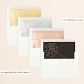 "Until Death" - Save the Dates in Golden by Katie Zimpel - Envelope Liner Options