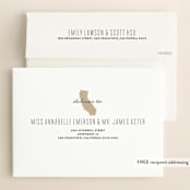 "Married in California" - Save the Dates in Golden by Erica Krystek - FREE Recipient Addressing