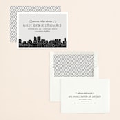 "Big City - Portland" - Save the Dates in Light Taupe by Hooray Creative - Assembled