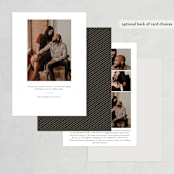 "Amalfi - Chicago" - Save the Dates in Stone by chocomocacino - Back of Card Options