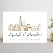 "Skyline - Washington DC" - Save the Dates in Gold Coast by Abby Munn - Front