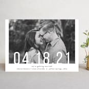 "Date Check" - Save the Dates in Noir by Up Up Creative - Front