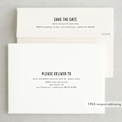 "Date Check" - Save the Dates in Noir by Up Up Creative - FREE Recipient Addressing