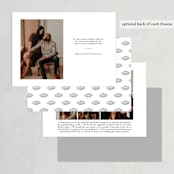 "The Simple Things" - Save the Dates in Cement by Giselle Zimmerman - Back of Card Options