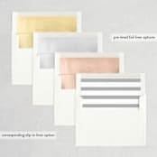 "The Simple Things" - Save the Dates in Cement by Giselle Zimmerman - Envelope Liner Options