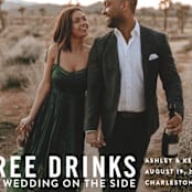 "Free Drinks" - Save the Dates in Pearl by Jennifer Lew - Detail