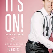 "it's on!" - Save the Dates in Frosting by Sara Hicks Malone - Detail
