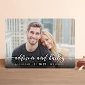 "Simply Us" - Save the Dates in Pearl by Lehan Veenker - Front