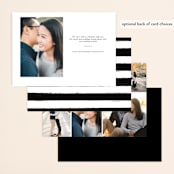 "Simply Us" - Save the Dates in Pearl by Lehan Veenker - Back of Card Options