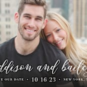 "Simply Us" - Save the Dates in Pearl by Lehan Veenker - Detail
