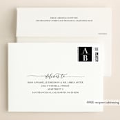 "Simply Us" - Save the Dates in Pearl by Lehan Veenker - FREE Recipient Addressing