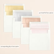 "Effervescent" - Save the Dates in Blush by Kristie Kern - Envelope Liner Options