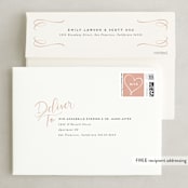 "Written with Love" - Save the Dates in Quartz by Leah Bisch - FREE Recipient Addressing