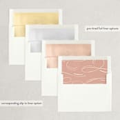 "Written with Love" - Save the Dates in Quartz by Leah Bisch - Envelope Liner Options