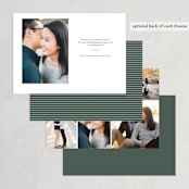 "Stacked Serif" - Save the Dates in Cream by Lauren Chism - Back of Card Options