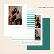 "Simply Us" - Save the Dates in Forest by Jessica Maslyn - Back of Card Options