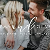 "Simply Written" - Save the Dates in Starlight by Jessica Voong - Detail