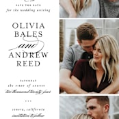 "Proper" - Save the Dates in Cotton by Jennifer Postorino - Detail