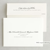 "Proper" - Save the Dates in Cotton by Jennifer Postorino - FREE Recipient Addressing