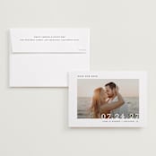 "Minimal Message" - Save the Dates in Cloud by Lindsay Megahed - Save the Date with Envelope
