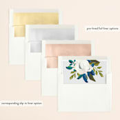"Our Something Blue" - Save the Dates in Ocean by AK Graphics - Envelope Liner Options