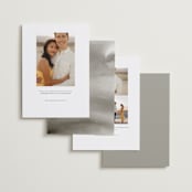 "Minimal Message" - Save the Dates in Cloud by Lindsay Megahed - Back of Card Options