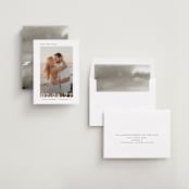 "Minimal Message" - Save the Dates in Cloud by Lindsay Megahed - Assembled