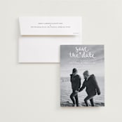 "Lovely couple" - Save the Dates in Moon by Claudia Orengo - Save the Date with Envelope
