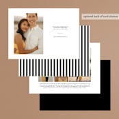 "Classic" - Save the Dates in Tuxedo by Lauren Chism - Back of Card Options