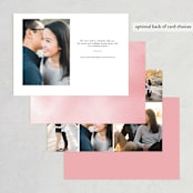 "Florista Modernista" - Save the Dates in Azalea by Petra Kern - Back of Card Options