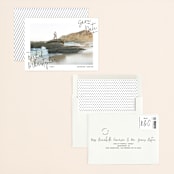 "hand-written" - Save the Dates in Ebony by Lindsay Stetson Thompson - Assembled