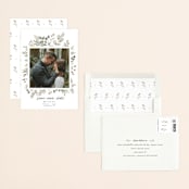"Lovely Bloom" - Save the Dates in Rust by Cole Dawn Peachey - Assembled