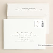"Lovely Bloom" - Save the Dates in Rust by Cole Dawn Peachey - FREE Recipient Addressing