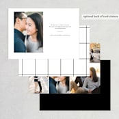"Full Screen" - Save the Dates in Tuxedo by Liz Conley - Back of Card Options