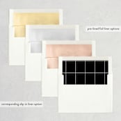 "Full Screen" - Save the Dates in Tuxedo by Liz Conley - Envelope Liner Options