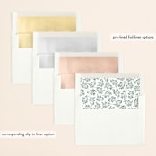"botanica" - Save the Dates in Sage by Hooray Creative - Envelope Liner Options