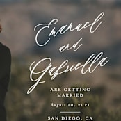 "Joyful Union" - Save the Dates in Veil by Brandy Folse - Detail