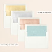 "Joyful Union" - Save the Dates in Veil by Brandy Folse - Envelope Liner Options