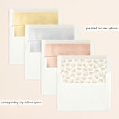 "Floral Canopy" - Save the Dates in Ivory by Susan Moyal - Envelope Liner Options