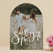 "Summertime Love" - Save the Dates in Cloud by Wildfield Paper Co - Front