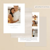"Summertime Love" - Save the Dates in Cloud by Wildfield Paper Co - Back of Card Options