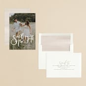 "Summertime Love" - Save the Dates in Cloud by Wildfield Paper Co - Assembled