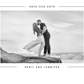 "Aperture" - Save the Dates in Ivory by Laura Hamm - Detail