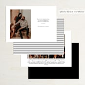 "Esquire" - Save the Dates in Cloud by Kim Dietrich Elam - Back of Card Options