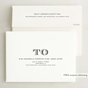 "Esquire" - Save the Dates in Cloud by Kim Dietrich Elam - FREE Recipient Addressing