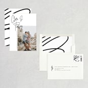 "Modern Names" - Save the Dates in Jet Black by Maria Hilas-Louie - Assembled