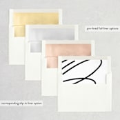 "Modern Names" - Save the Dates in Jet Black by Maria Hilas-Louie - Envelope Liner Options