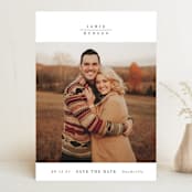 "Understated" - Save the Dates in Diamond by Sara Hicks Malone - Front